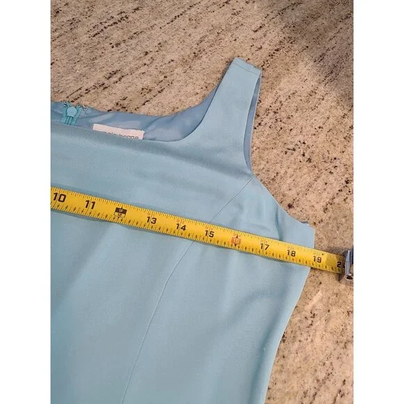 Liz Claiborne 100% Silk Dress Suit Blazer Lined Blue Size 10 2 Piece Office - Picture 5 of 16